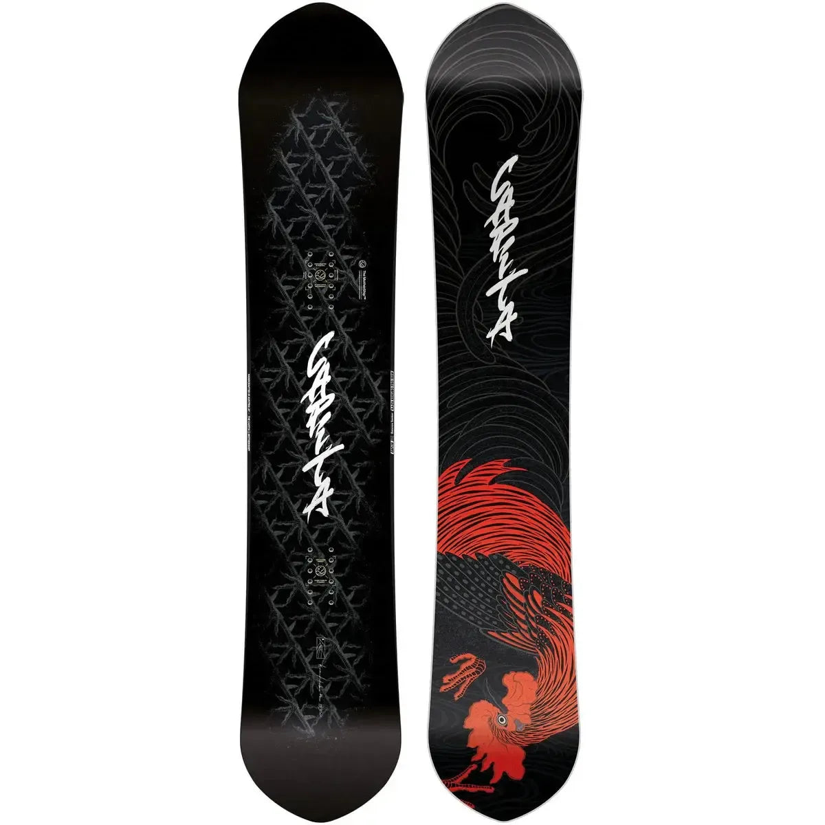 2027 Capita Kazu Kokubo Pro Snowboard - Wide
Two snowboards with black and red designs on a white background