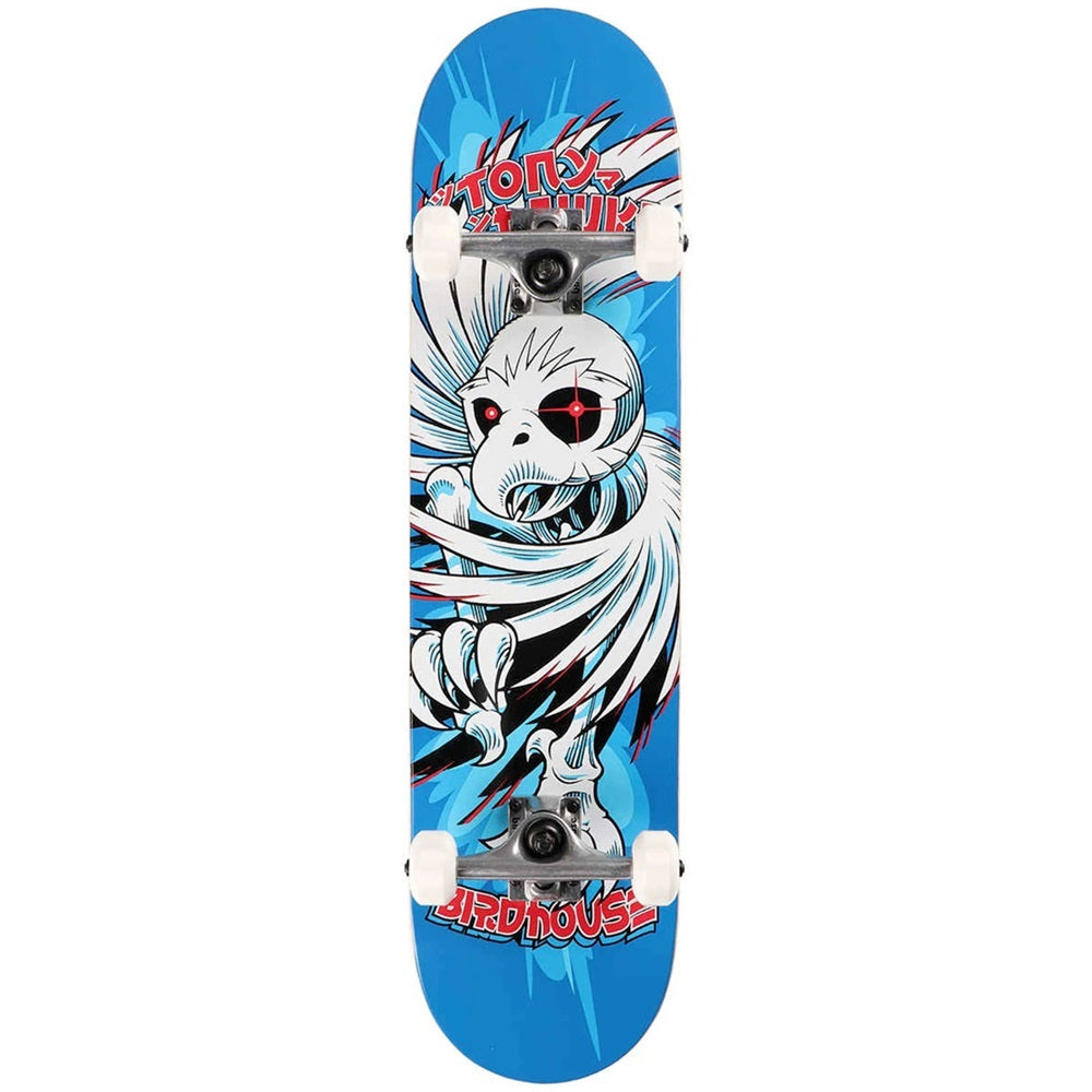Birdhouse Level 1 Hawk Spiral Complete Skateboard Blue 7.75
