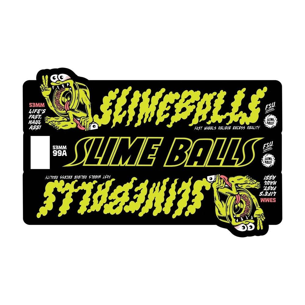 Slime Balls Gremmie Vomit Black 53mm 99A Skateboard Wheels