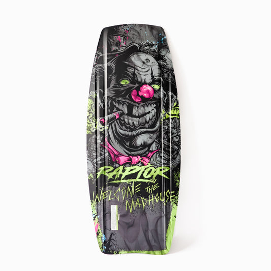 2027 Raptor Welcome To The Madhouse Kneeboard Black — base graphic