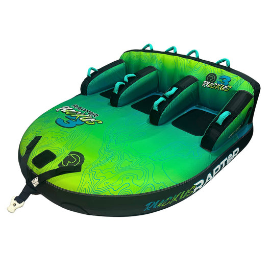 2027 Raptor Ruckus 3 Towable Tube green — side profile