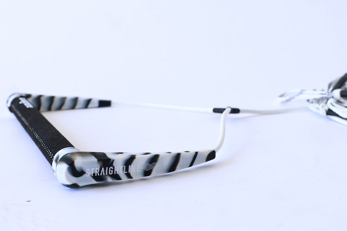 2027 Straightline Melo Wakeboard Rope Package White — grip and end cap detail