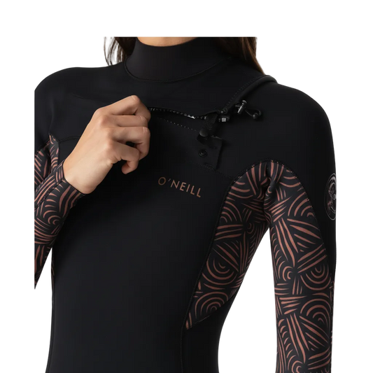 Women's Bahia 4/3mm Steamer Chest Zip - Terra Weave welcome boardstore 2