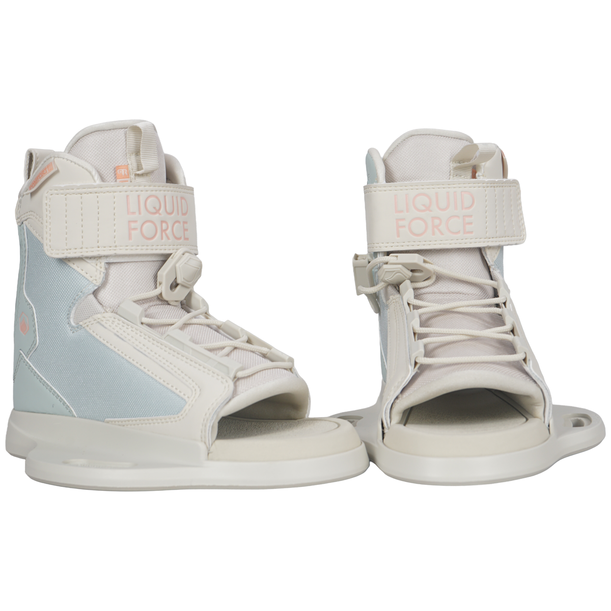 2027 Liquid Force Dream 6R Wakeboard Binding — pair showing 6R chassis base