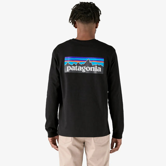 Patagonia P-6 Logo Responsibili-Tee Long Sleeve - Black