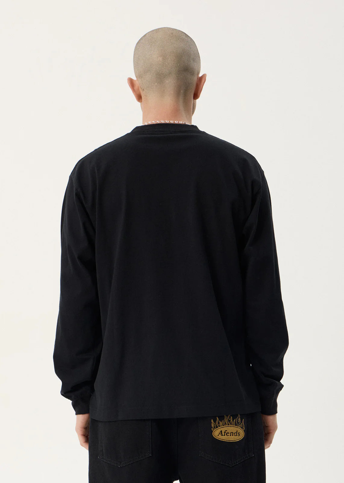 Afends Genesis Boxy Long Sleeve Tee - Black