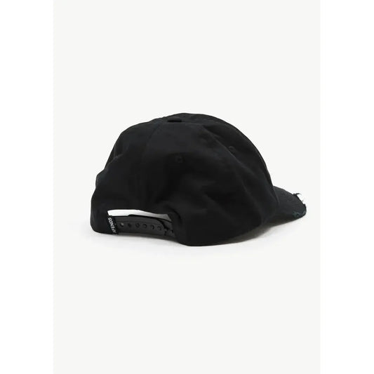 Afends Genesis Six Panel Cap - Stone Black