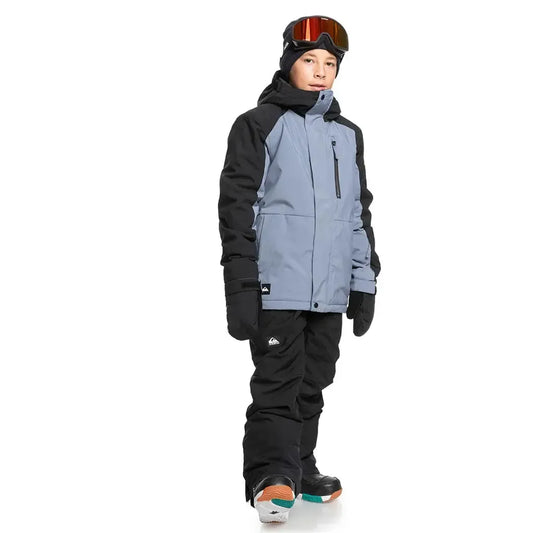 Quiksilver 2025 Youth Mission Block Jacket - Flint Stone