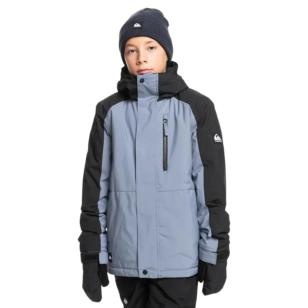 Quiksilver 2025 Youth Mission Block Jacket - Flint Stone