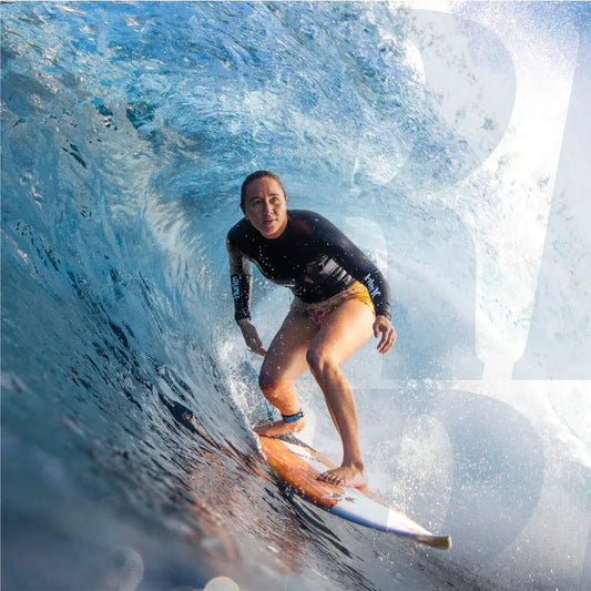 FCS Carissa Moore Traction Pad - Black/Gold