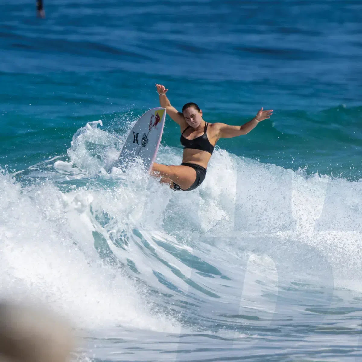 FCS Carissa Moore Traction Pad - Black/Gold