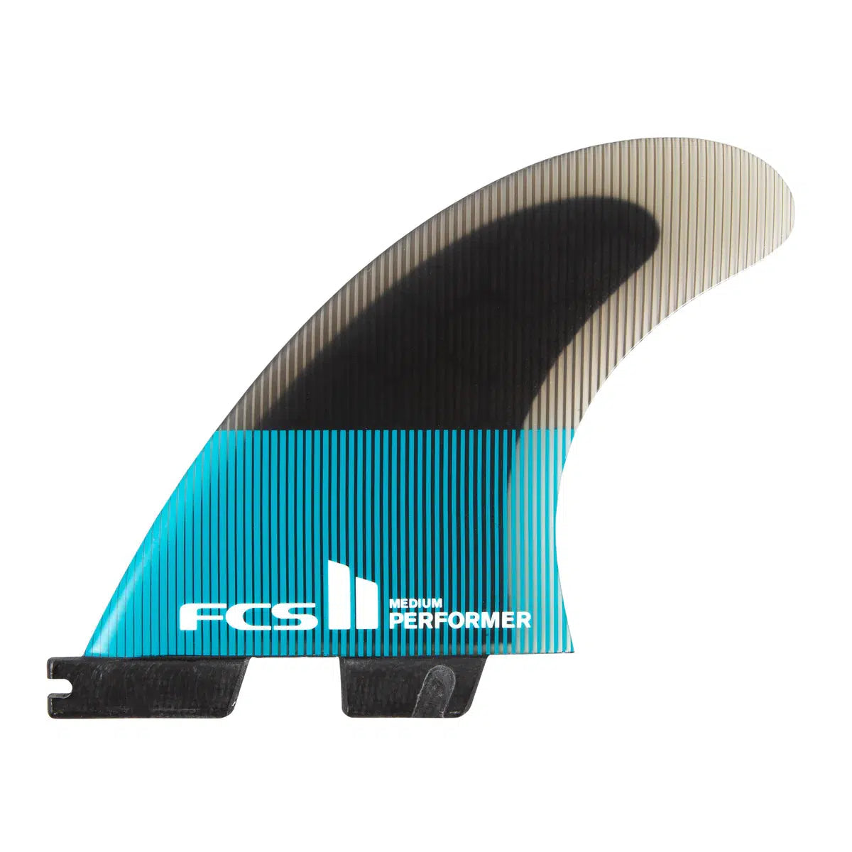FCS II Performer PC Large Teal/Black Tri Fins