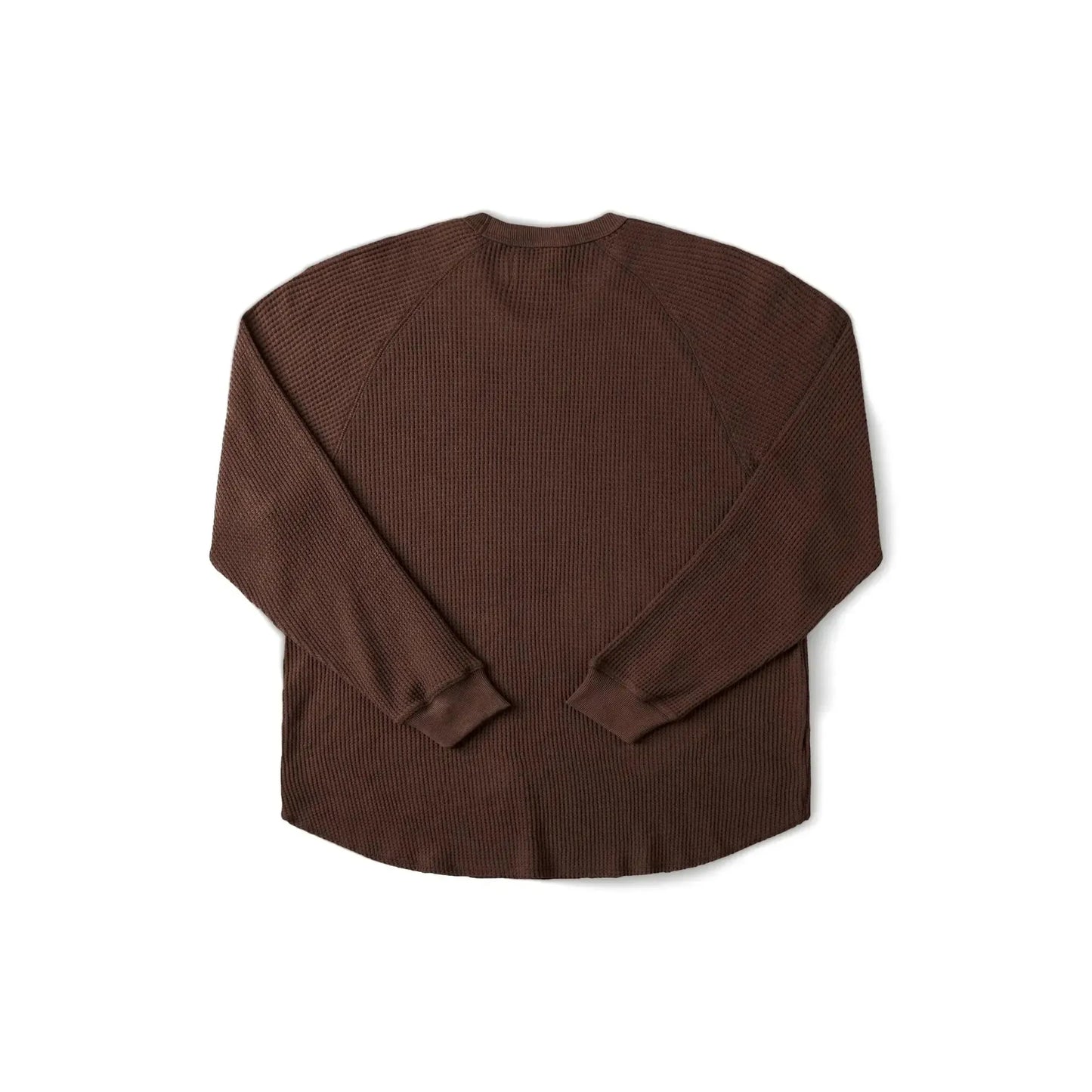 Former AG Raglan Waffle Jumper - Brown