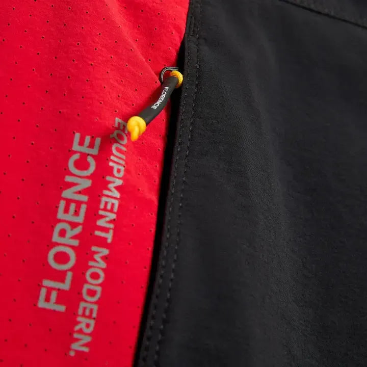 Florence Marine X Cordura Airtex Boardshorts - Black Racing Red