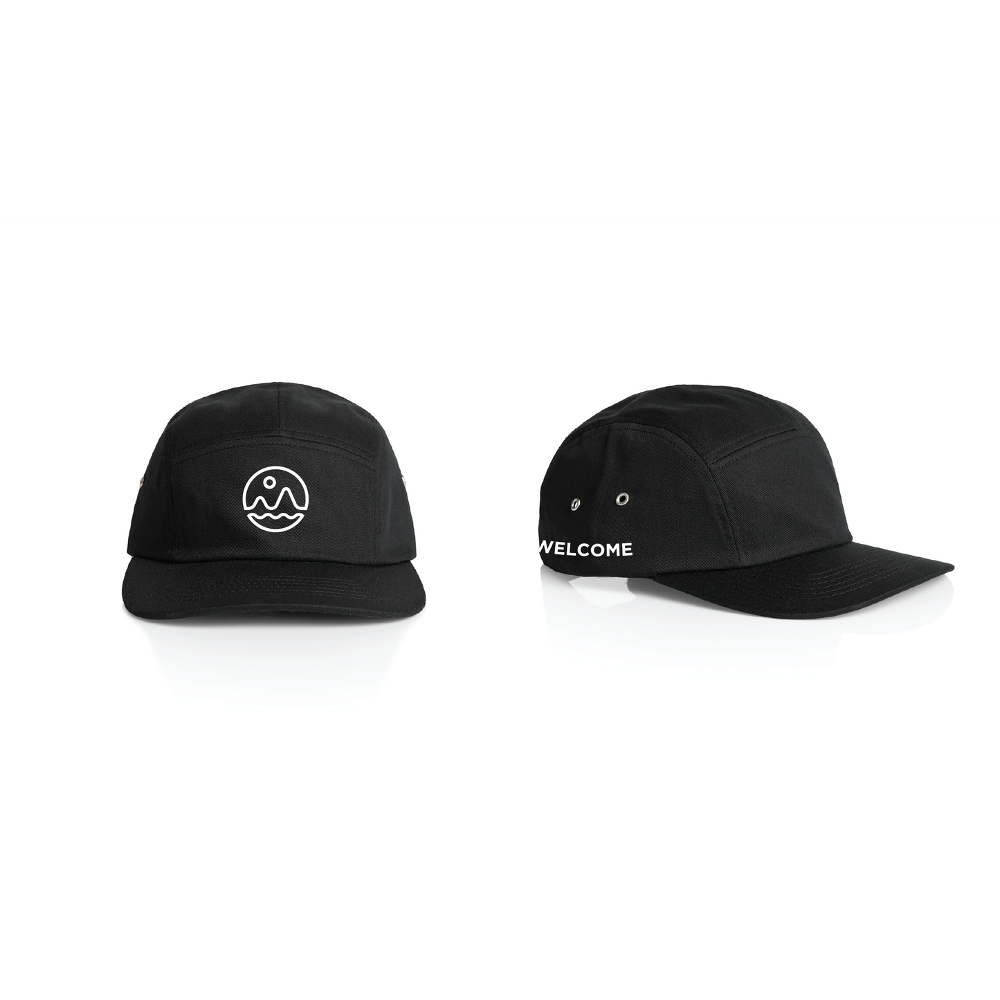 Welcome Boardstore 5 Panel Hat - Black
