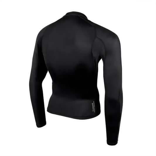 Black long-sleeve athletic shirt on a white background welcome boardstore