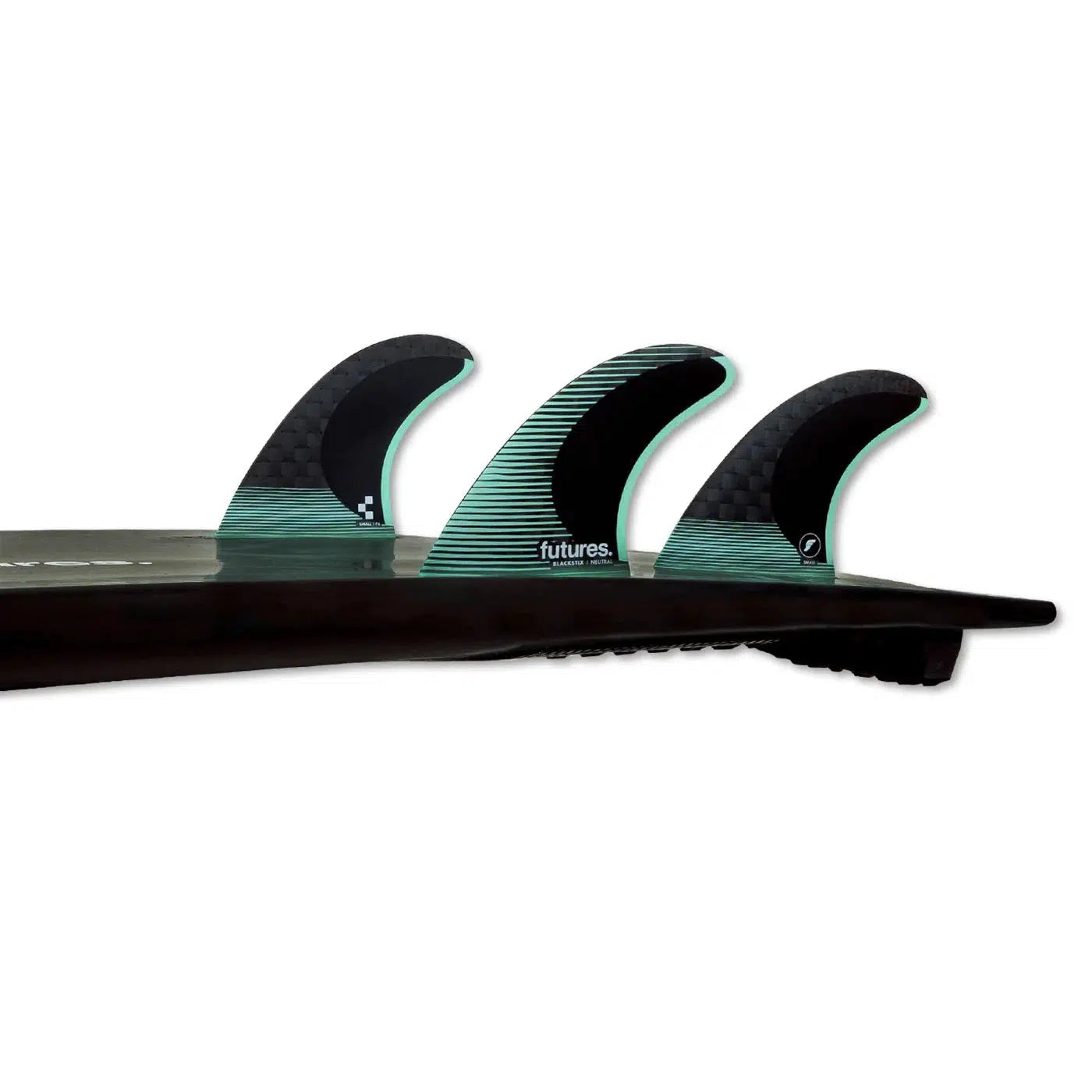 Futures F4 Blackstix Thruster Surfboard Fins - Neutral (S)