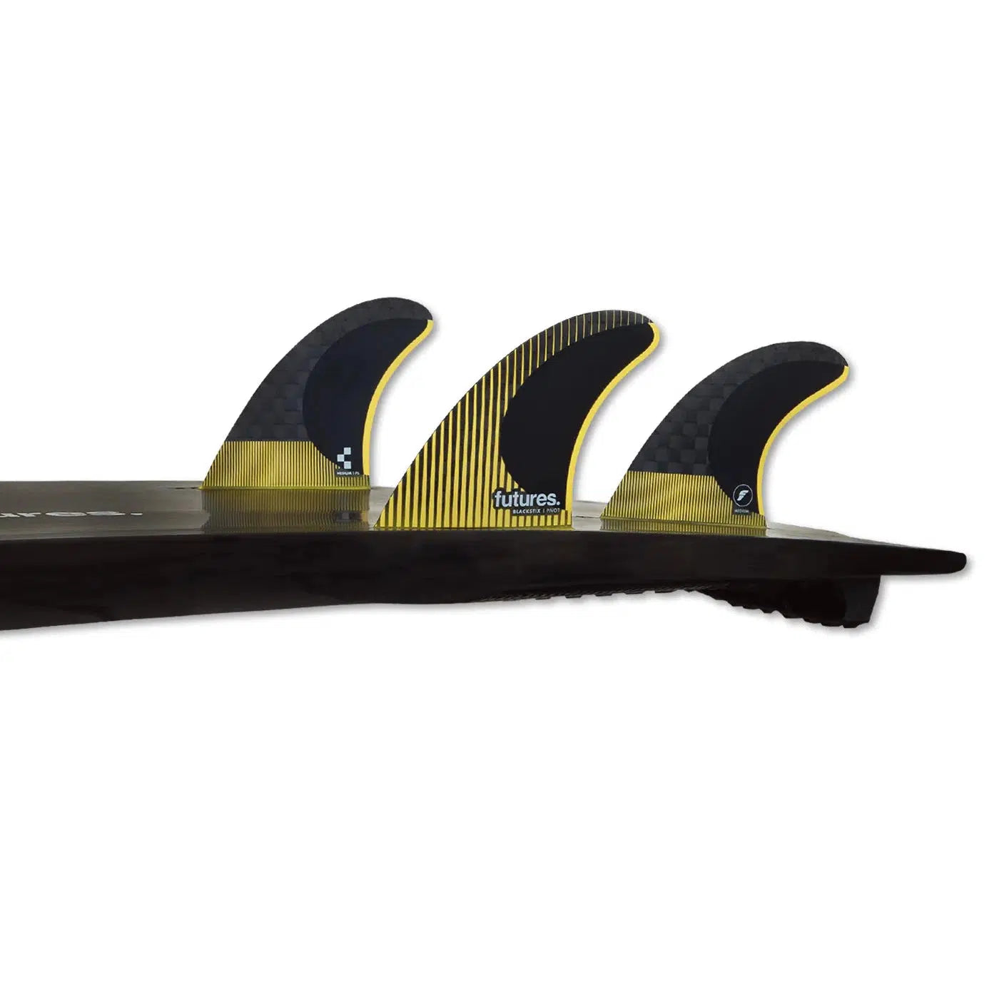 Futures P6 Blackstix Thruster Surfboard Fins - Pivot (M)