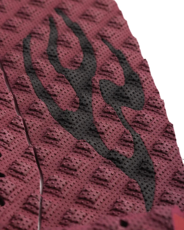 Creatures of Leisure Griffin Colapinto Lite Traction Pad - Dark Rose Black Flames