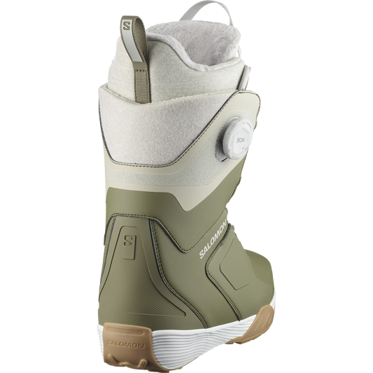 2025 Salomon Kiana Dual BOA Womens Snowboard Boots - Deep Lichen Green / Mineral / White