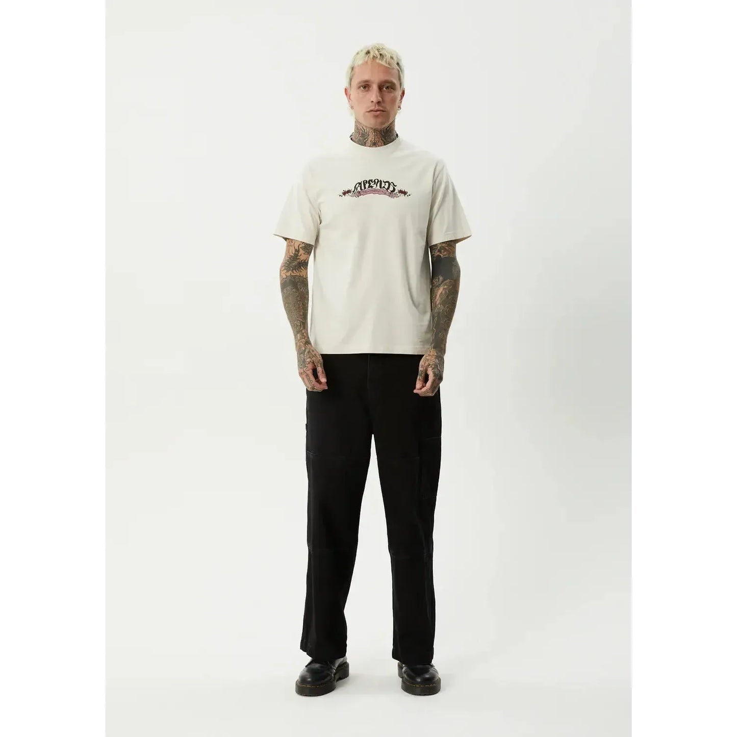 Afends Ink Retro Tee - Moonbeam