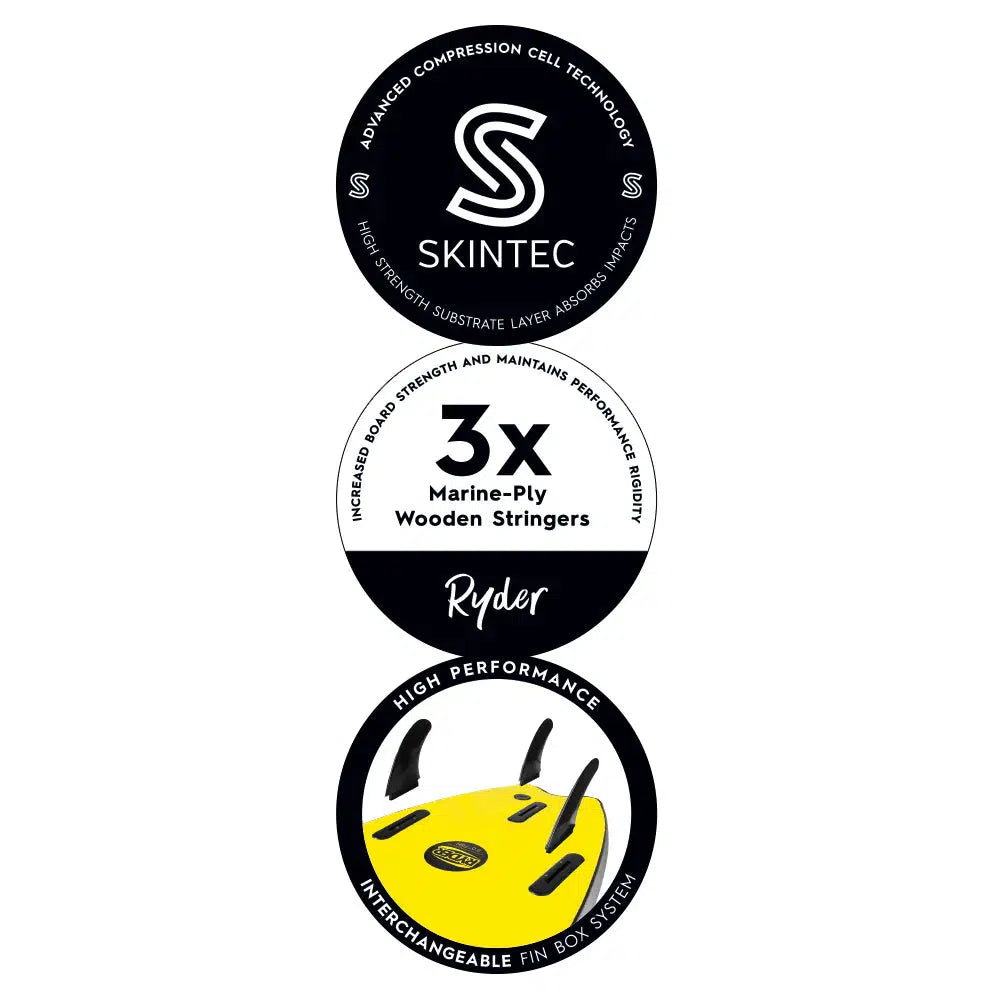 Ryder Mal Series 7'6FT Foam Surfboard - Mallard Green