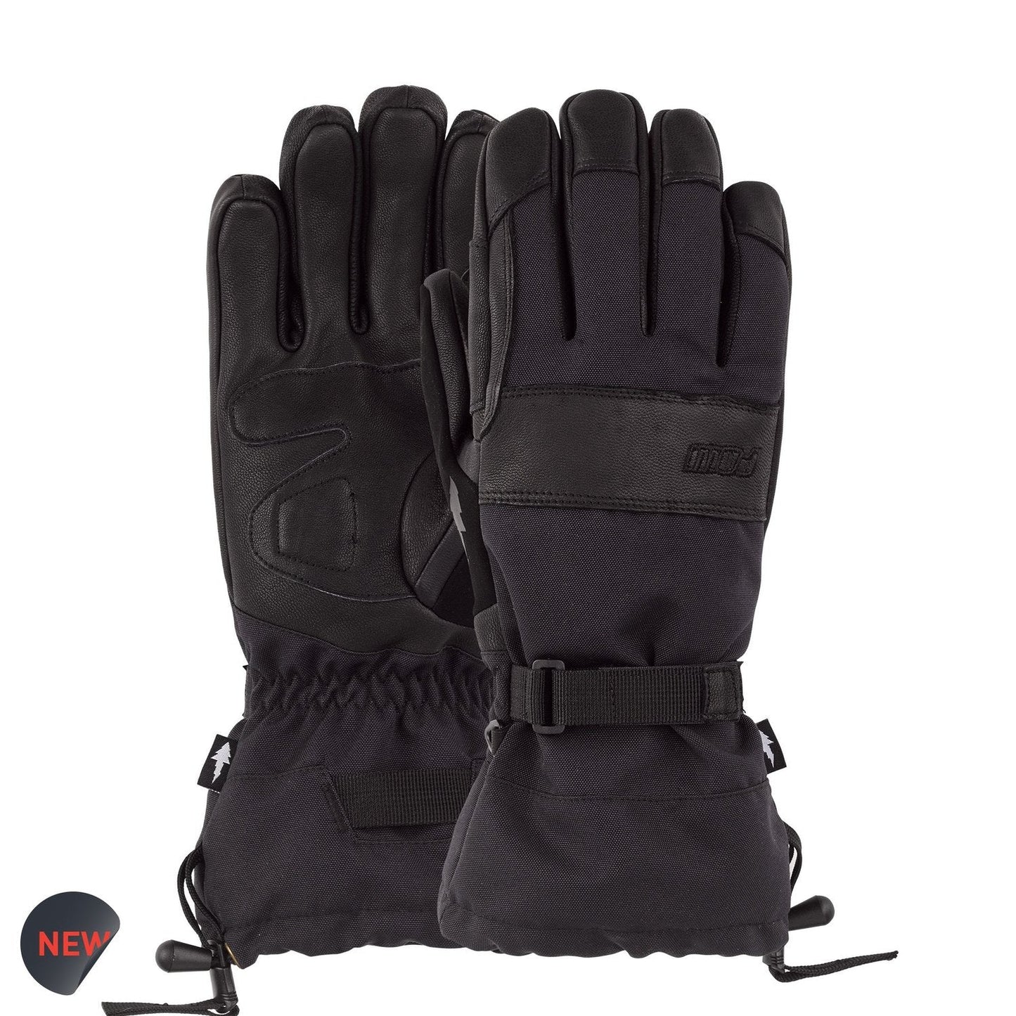 2025 Pow August 2.0 Long Snow Gloves - Black