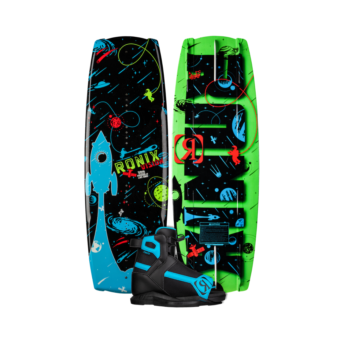 2026 Ronix 120 Vision with Vision Boots Wakeboard Package