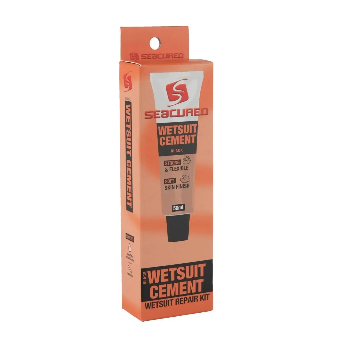 Seacured Black Wetsuit Cement - Wetsuit Repair Kit - 15ml