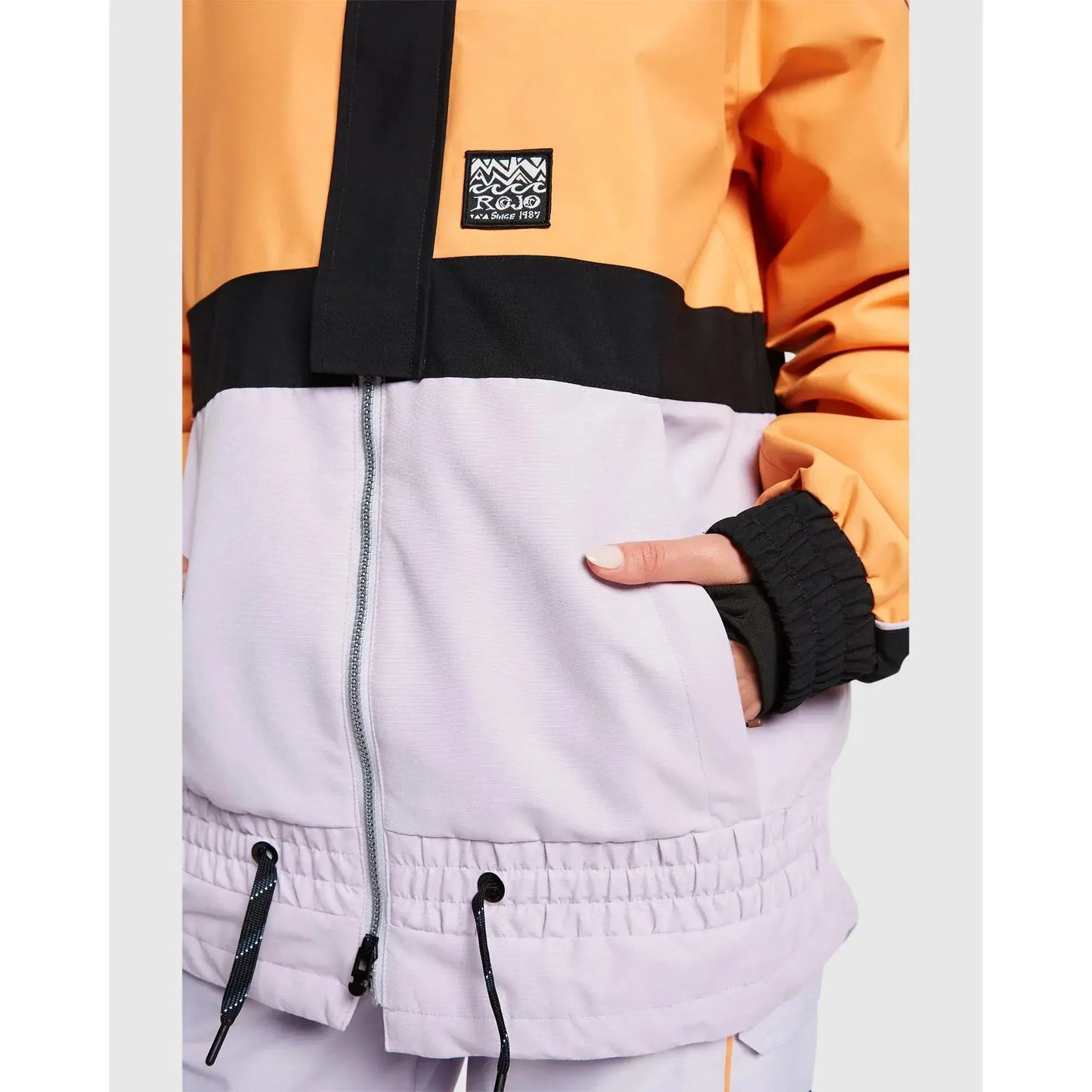 2025 Rojo Retro Jo Womens Snow Jacket - Tangerine