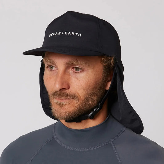Ocean and Earth Bingin Strapback Surf Hat - Black