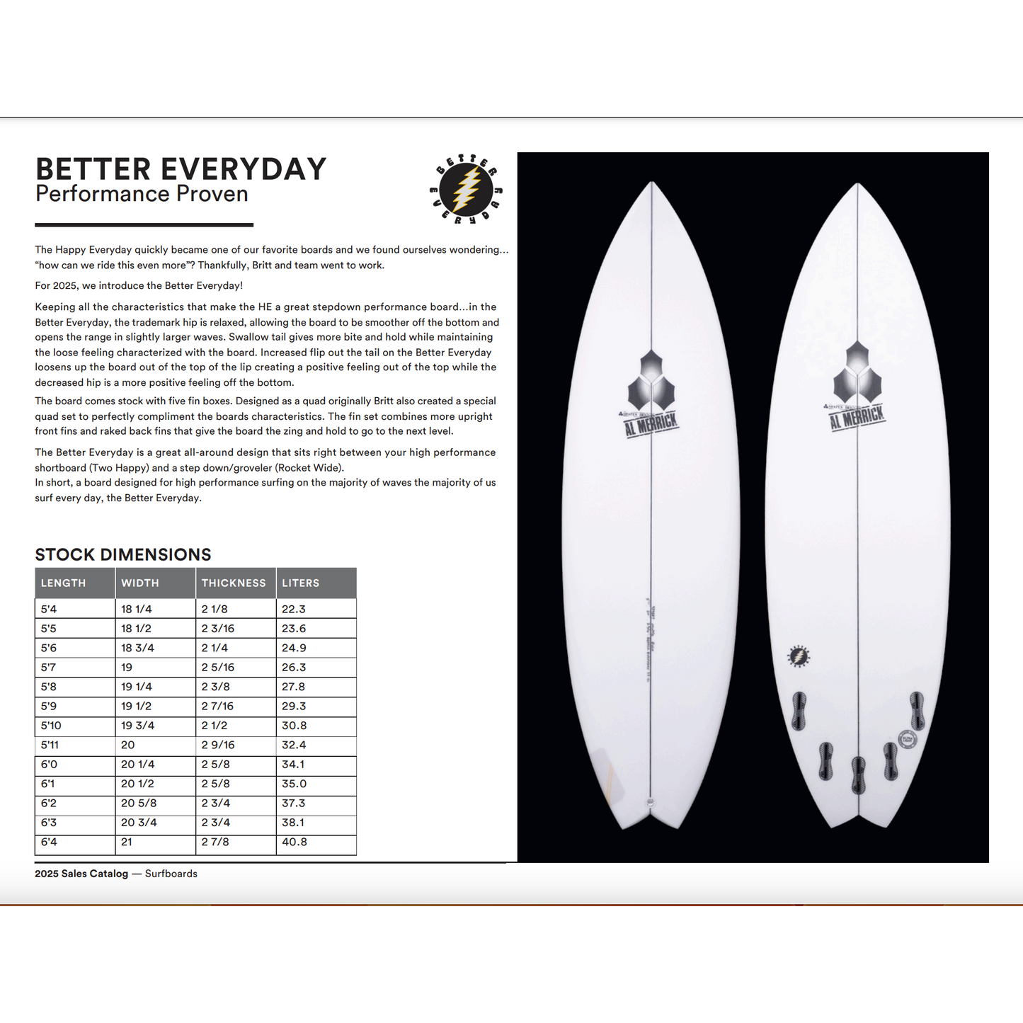 Channel Islands Better Everyday Surfboard - New Model
