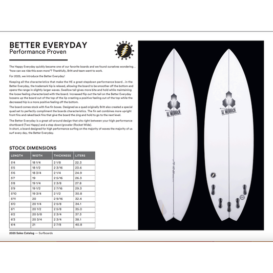Channel Islands Better Everyday Surfboard - New Model