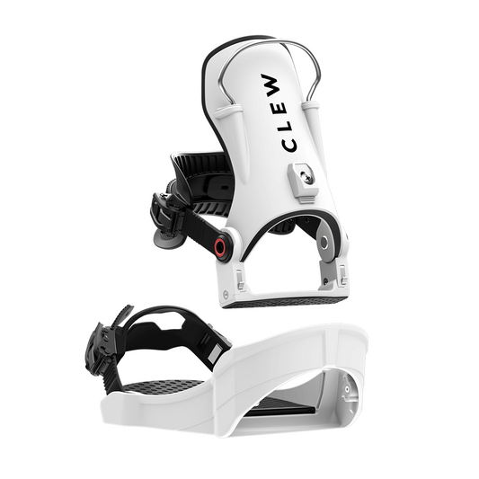 2026 CLEW Independence 1.0 Snowboard Bindings | White | Back view