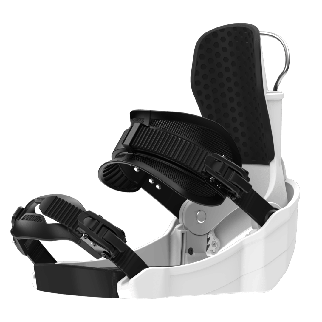 CLEW Independence 1.0 Snowboard Bindings | White | Front view