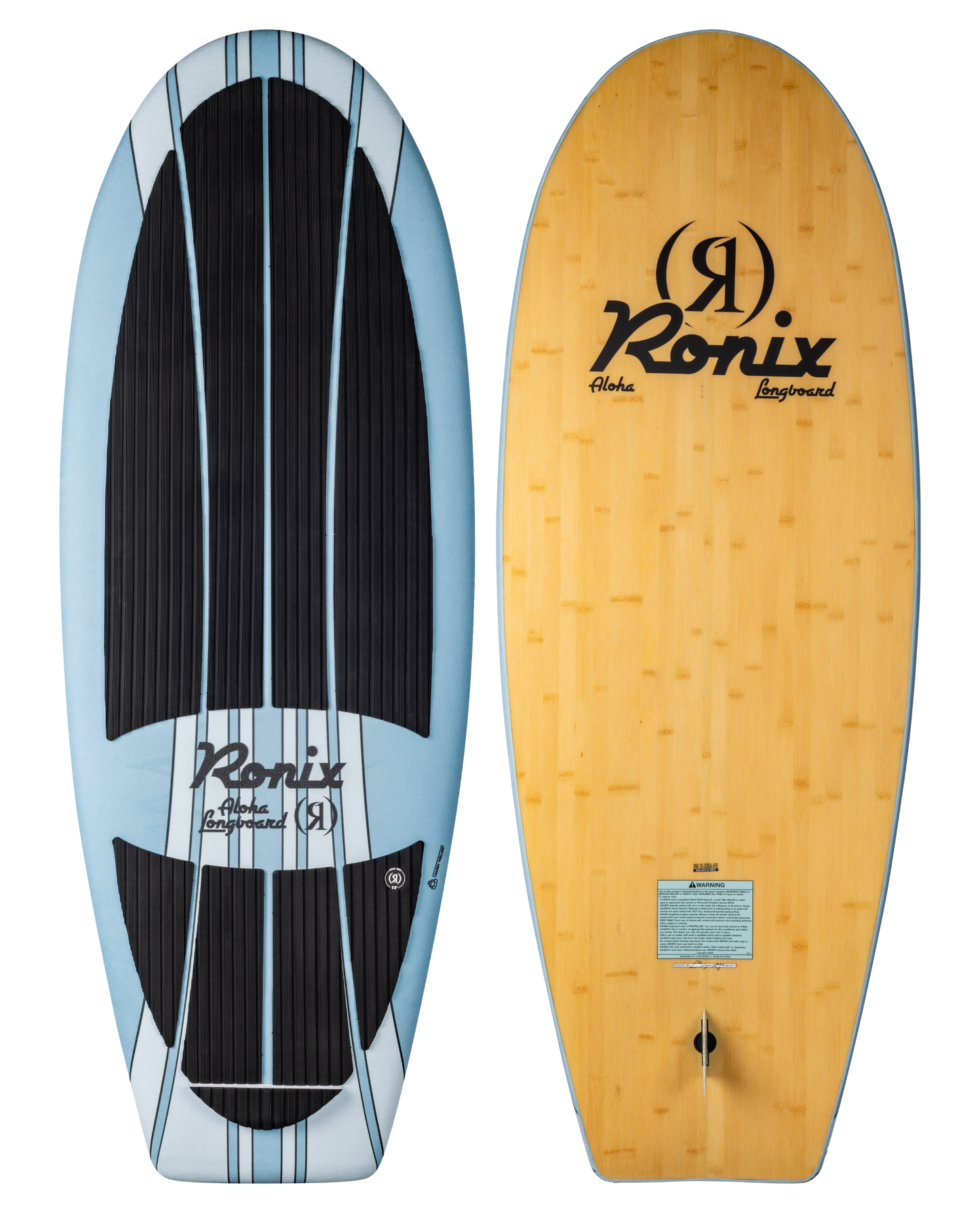 2027 Ronix Aloha Marsh Mellow Longboard Wakesurf Mist / Bamboo — topsheet and base together