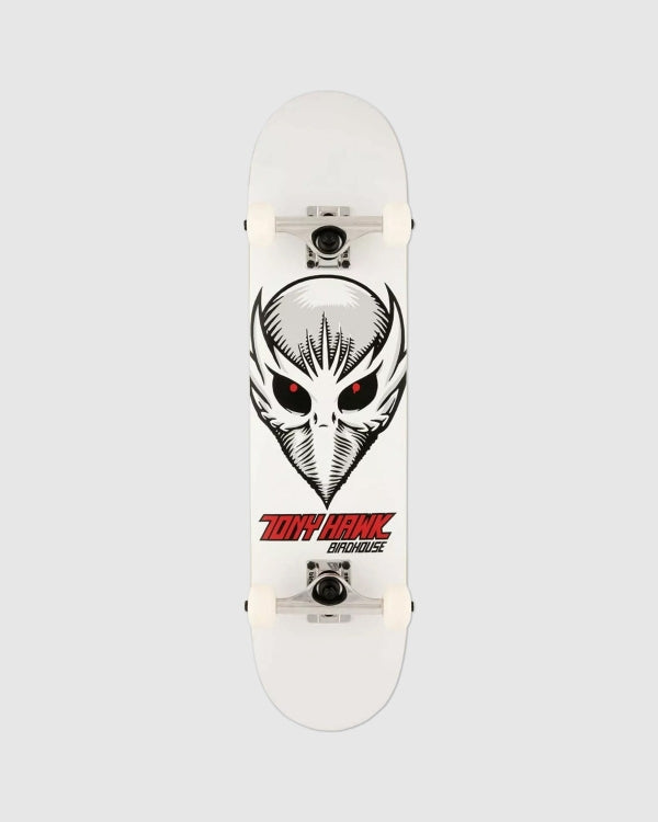 Birdhouse Level 1 Birdman Head Complete Skateboard White 7.5