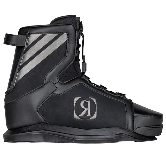 2027 Ronix Parks Wakeboard Boots Black / Charcoal — hybrid closed toe detail