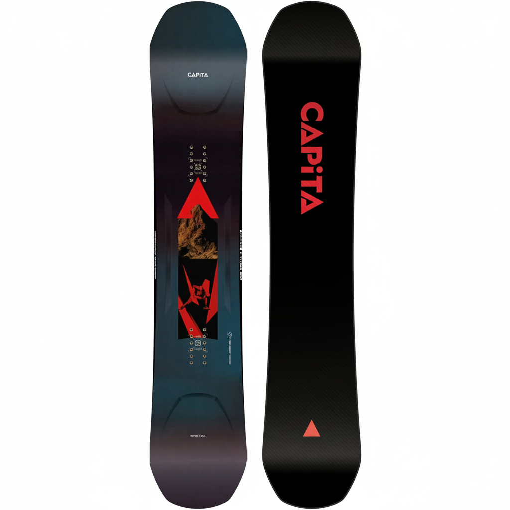 2027 Capita Super D.O.A Snowboard top and bottom view