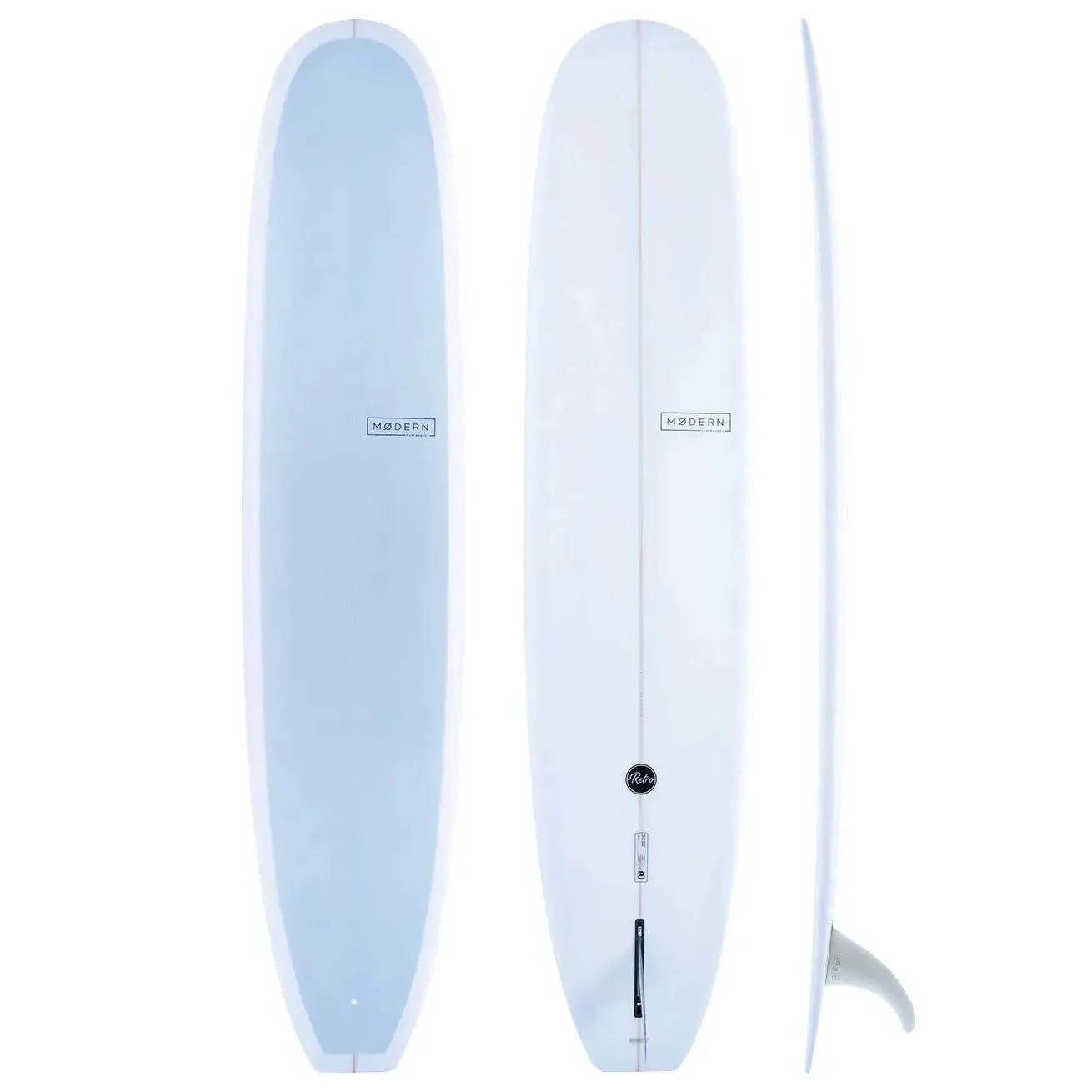 Modern Retro Longboard - Sky Blue