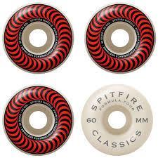 Spitfire F4 Classic Red/Bronze 60mm 99a Skateboard Wheels
