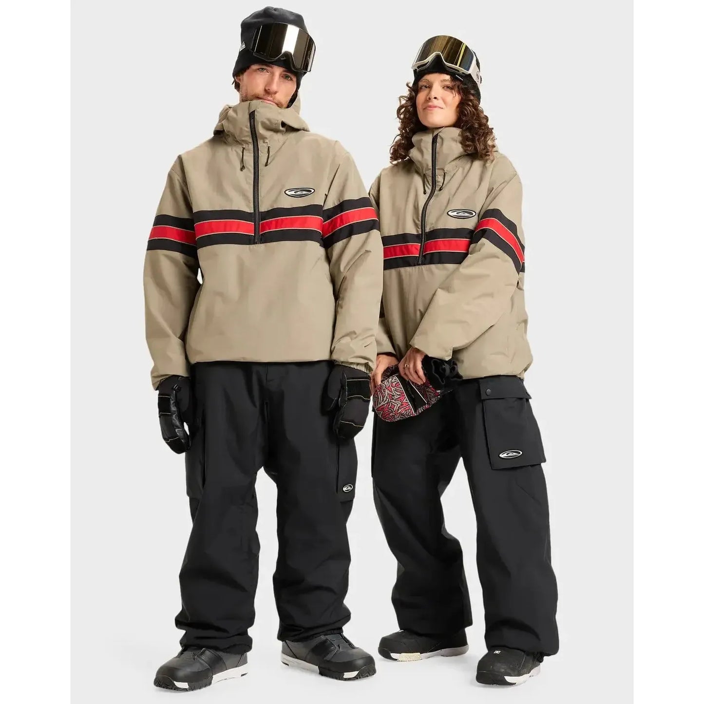 2026 Quiksilver Snow Down Cargo Snow Pants - True Black - Welcome Boardstore