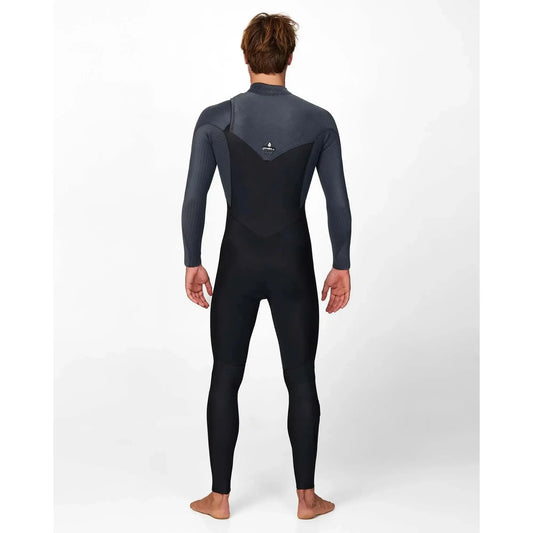 2025 O'Neill Hyperfreak Chest Zip 4/3 Wetsuit - Black / Graphite