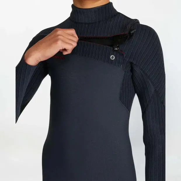 2025 O'Neill Boys Hyper Fire Chest Zip 3/2 Wetsuit - Gunmetal