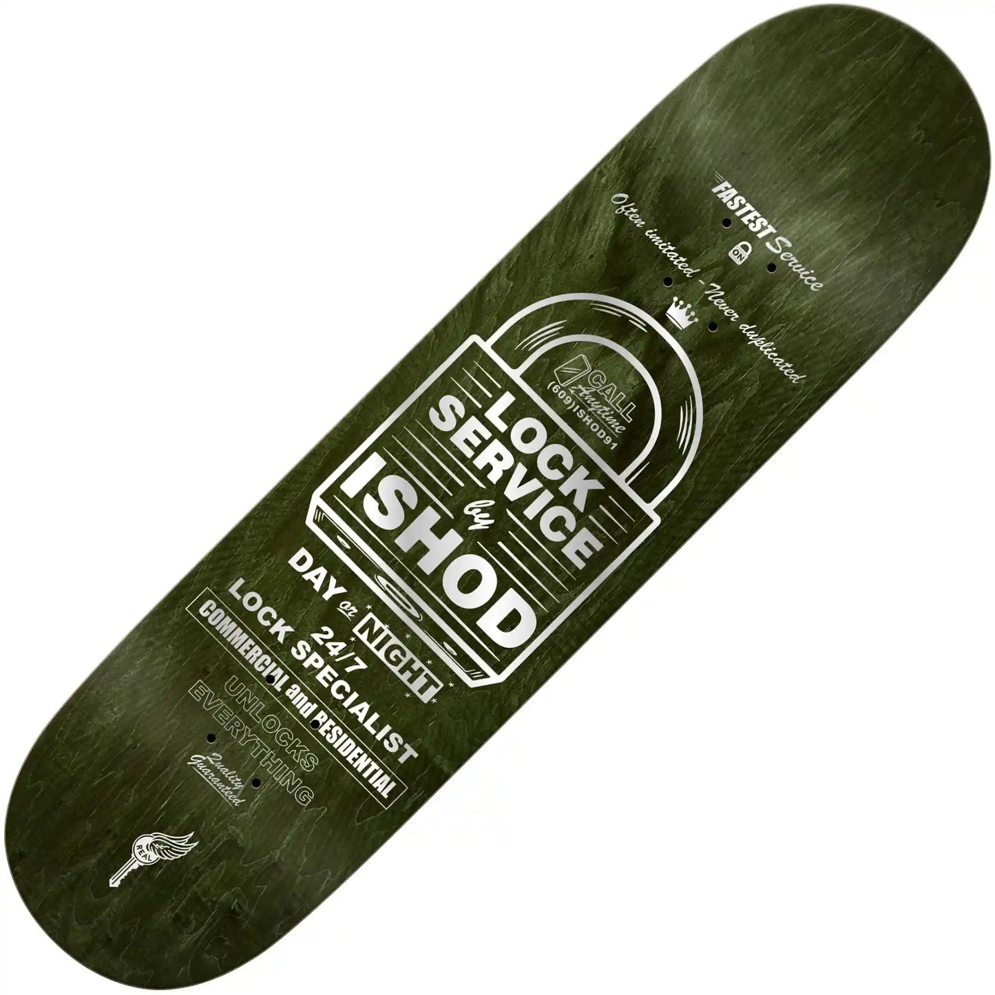 Real Ishod On Lock Skateboard Deck 8.38