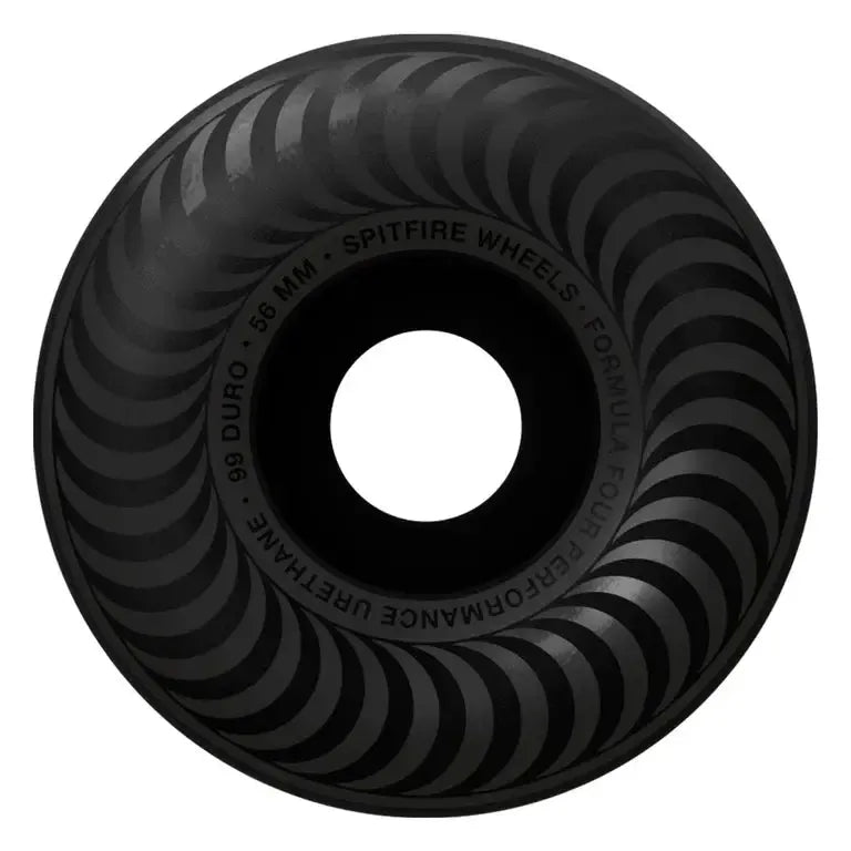 Spitfire - F4 Black Classic 56MM 99A Skateboard Wheels