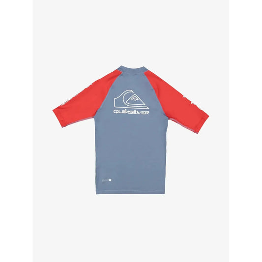 2026 Quiksilver On Tour Youth SS Rash Vest - Salsa