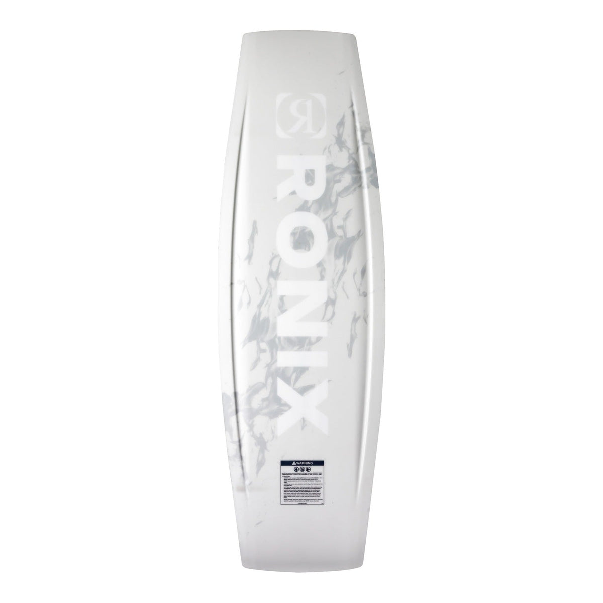 2027 Ronix Utopia Wakeboard White Fire — base with pulled-in channels