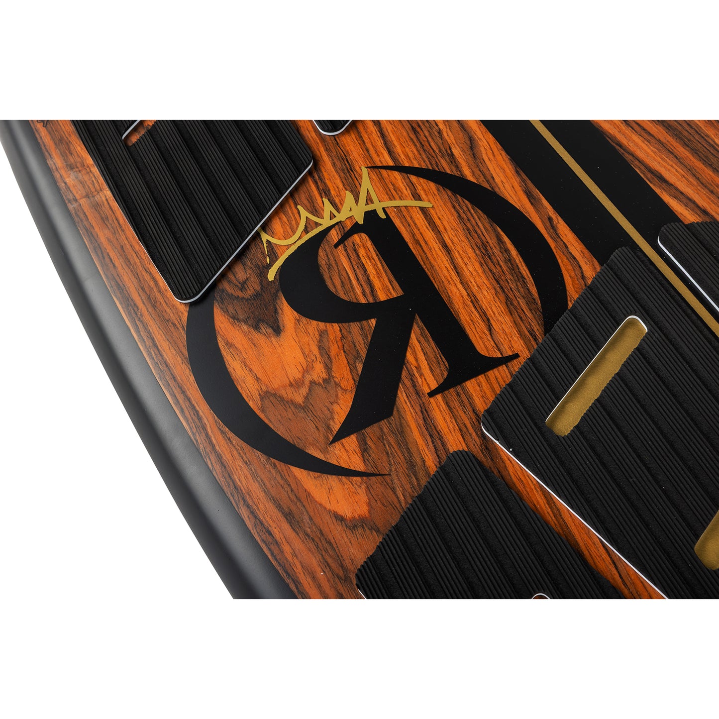 2027 Ronix Wave King Skimmer Wakesurf Maple / Black — tail and traction detail