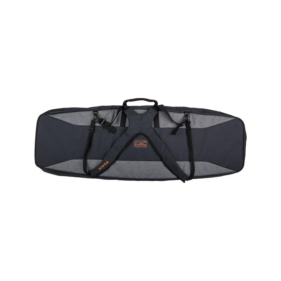 RONIX black and grey LINKS backpack style wakeboard bag with handles and straps